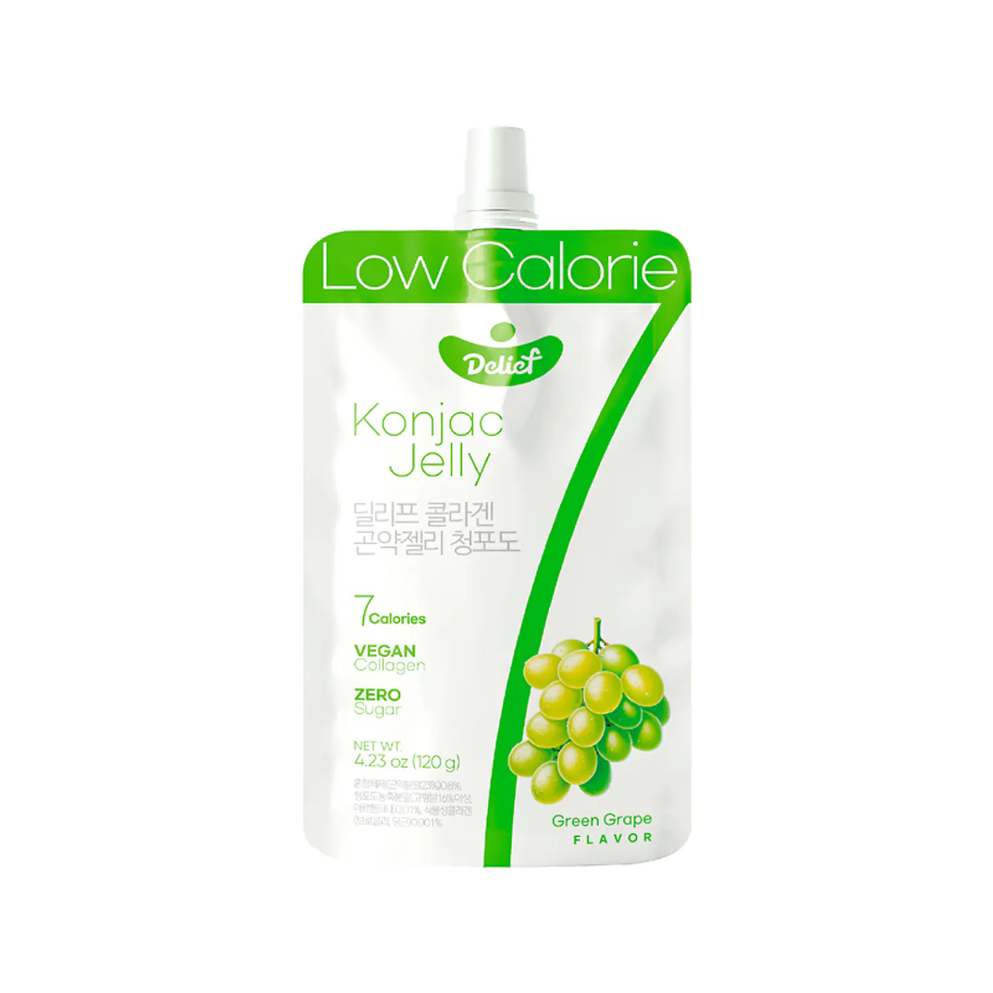 Jalea de konjac vegana uva verde 1
