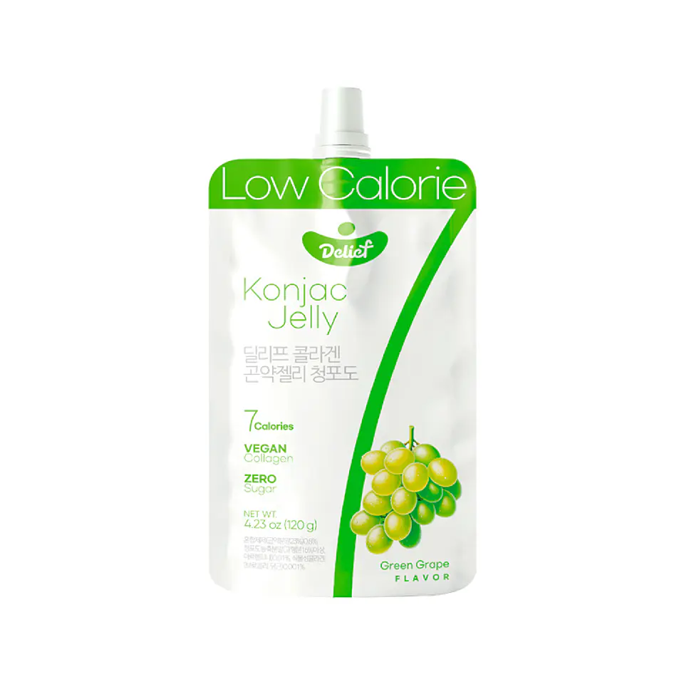 Jalea de konjac vegana uva verde 1