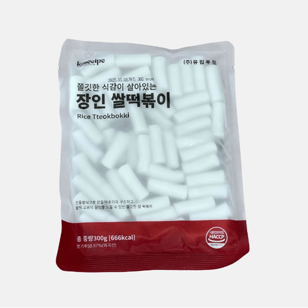 Masas de arroz (tteokbokki tteok) 300g