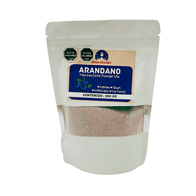 Mezcla en polvo para bebida sabor arándano