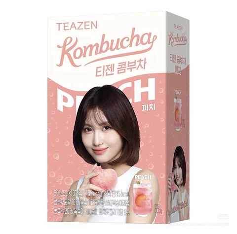TEAZEN X TWICE Kombucha durazno (Caja)
