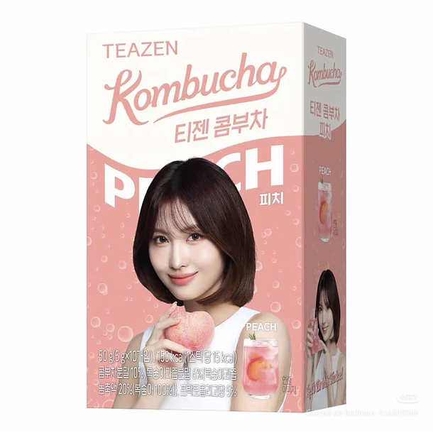 TEAZEN X TWICE Kombucha durazno (Caja)