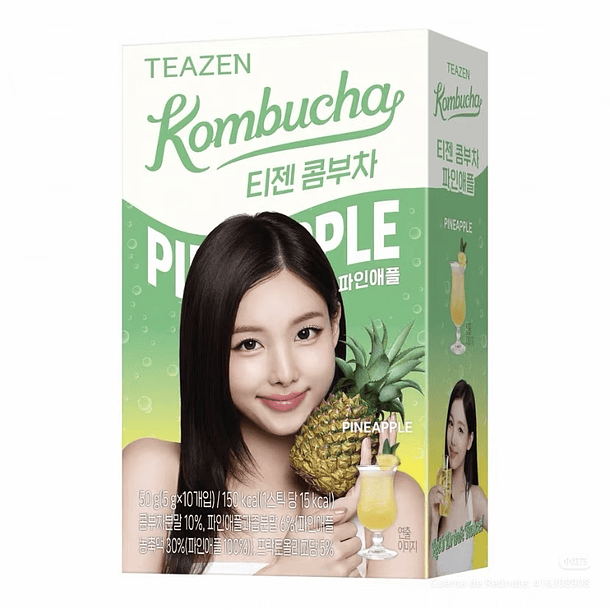 TEAZEN X TWICE Kombucha piña (Caja)
