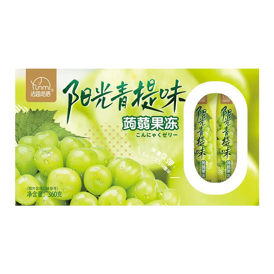 Jaleas de konjac sabor uva verde 1