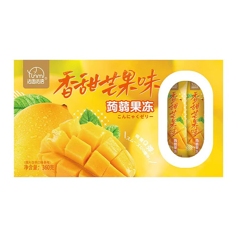 Jaleas de konjac sabor mango