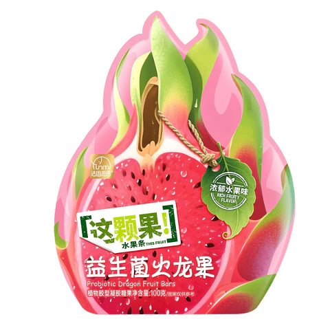 Gomitas con probióticos sabor pitahaya