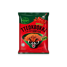Fideos sabor tteokbokki picante (Bibigo)