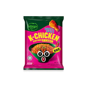 Fideos sabor pollo frito coreano (Bibigo)