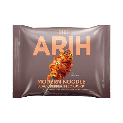 ARIH Fideos sabor tteokbokki y pimienta (Bolsa)