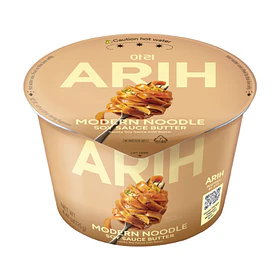 ARIH Fideos sabor salsa de soya y mantequilla (Vaso grande)