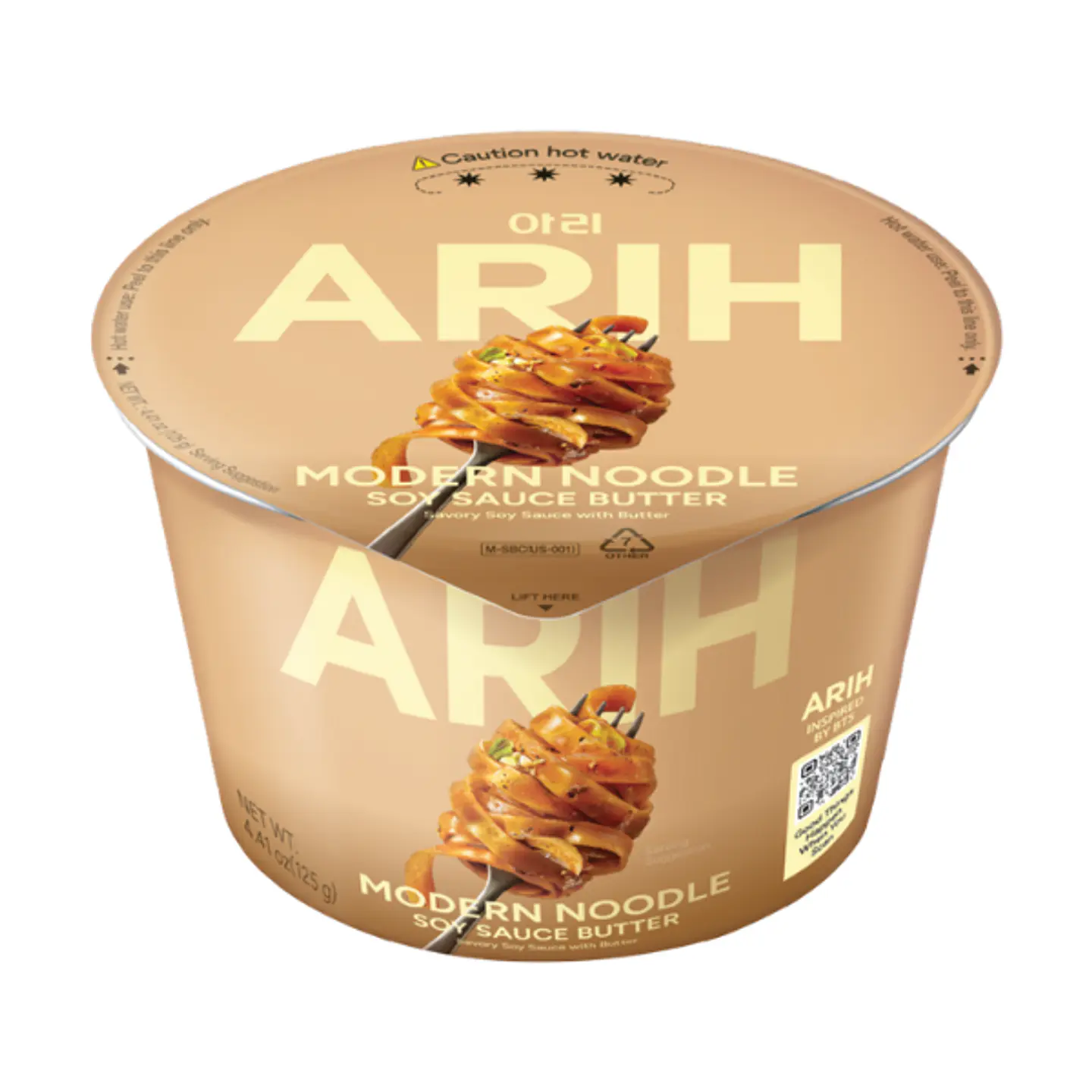 ARIH Fideos sabor salsa de soya y mantequilla (Vaso grande) 1