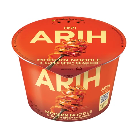 ARIH Fideos sabor alga extra picante (Vaso grande)
