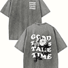  GOOD THINGS TAKES TIME Retro Dyed Men's T-shirt 1