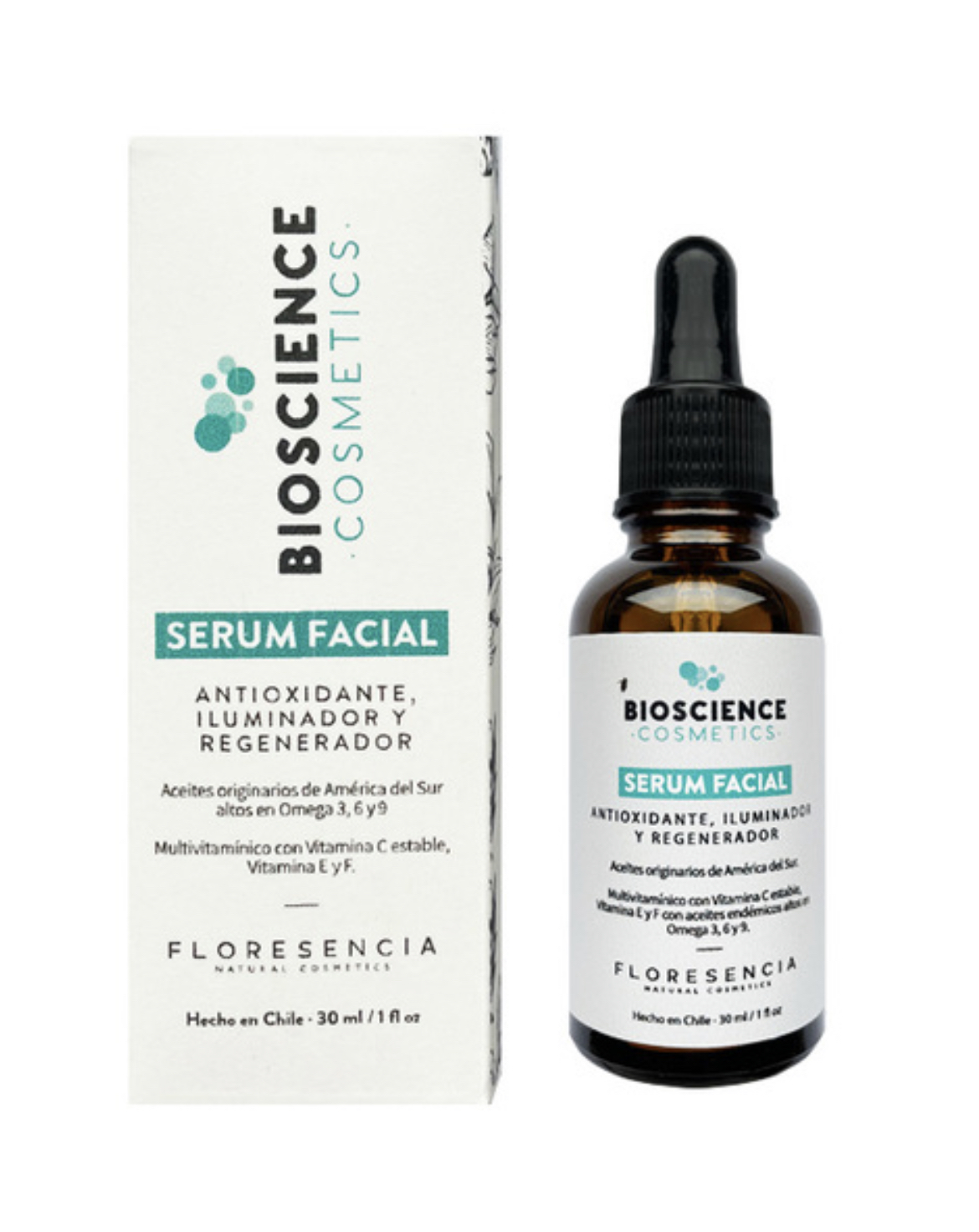 Serum Facial Antioxidante, iluminador y regenerador. Floresencia 