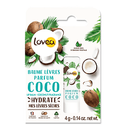 Bálsamo de labios aroma Coco – con manteca de Karite. Lovea