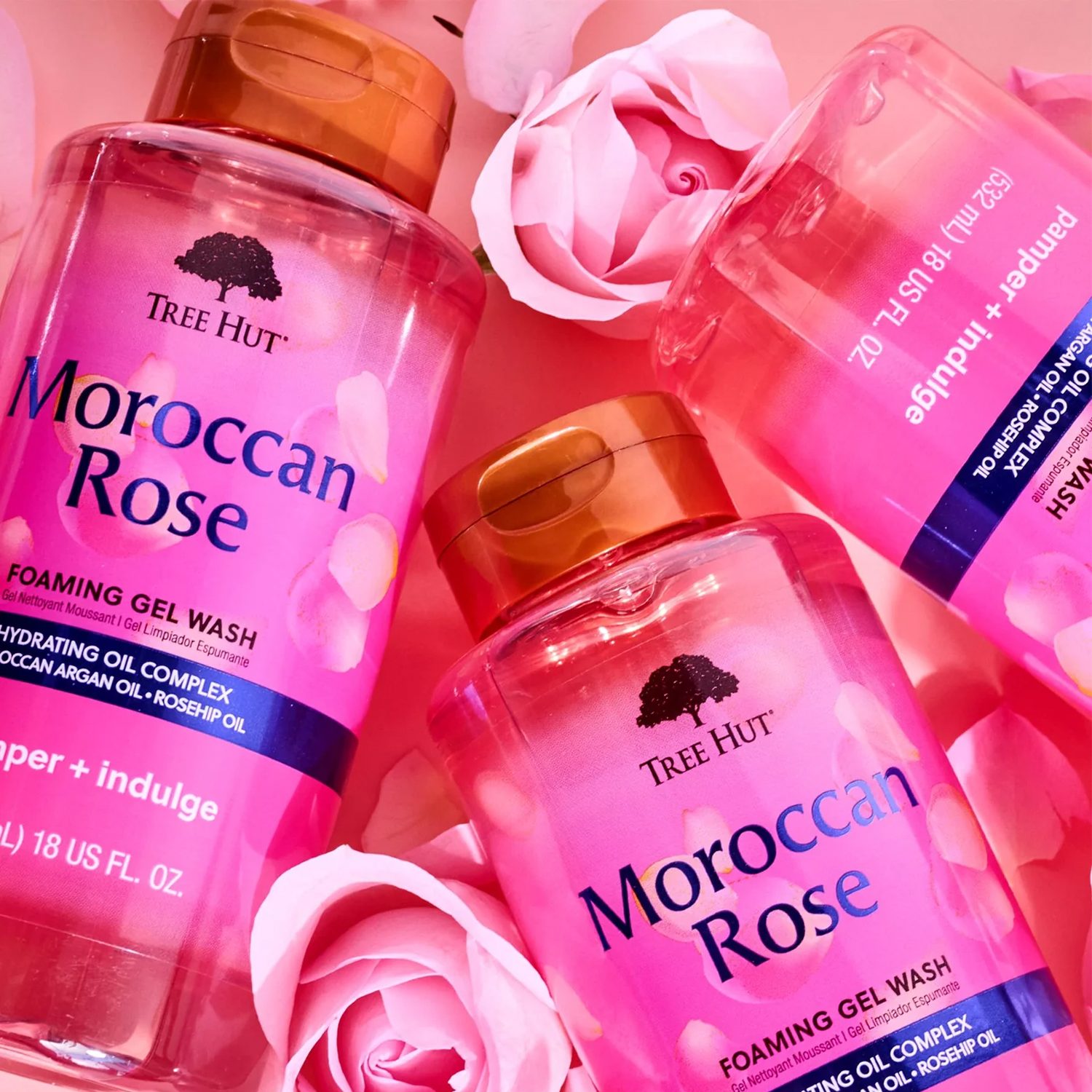 Jabón en Gel espumoso para Ducha Moroccan Rose, Tree Hut