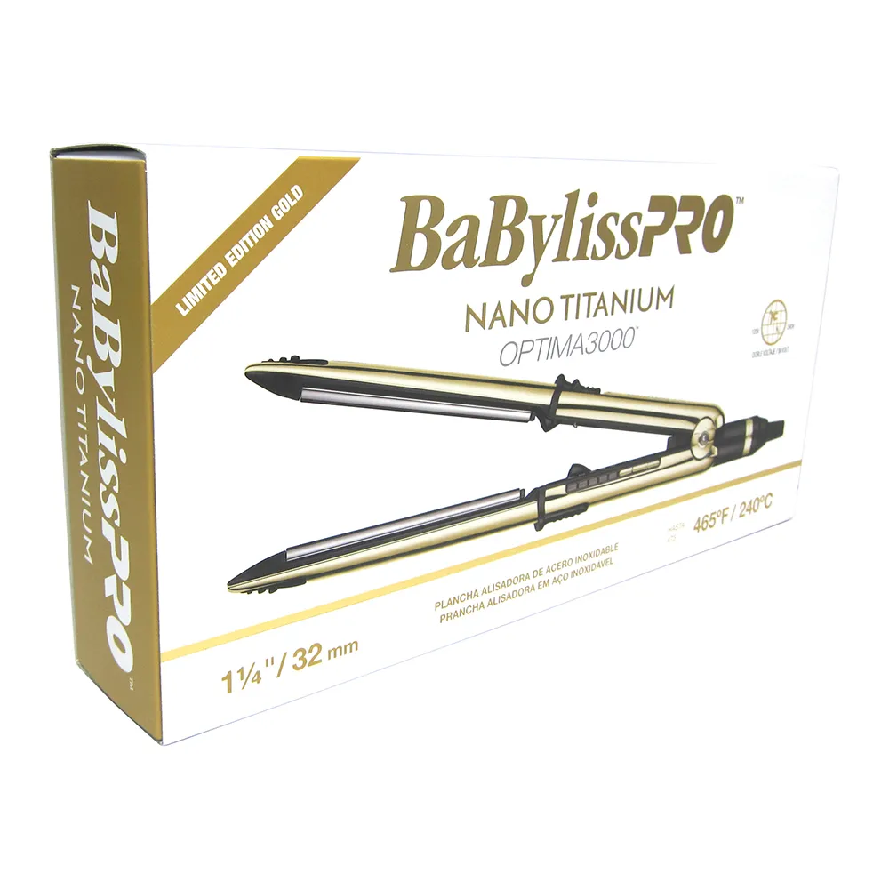 Plancha  BabylissPro Óptima Gold