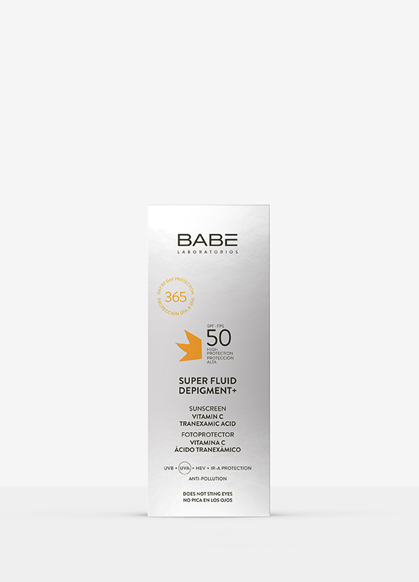 Super Fluid Depigment+ SPF 50, Protector Solar. Laboratorios Babe