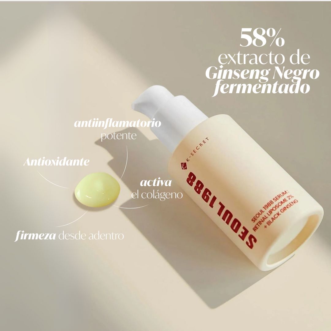 SEOUL 1988 Serum : Retinal Liposome 2% + Black Ginseng. K-Secret