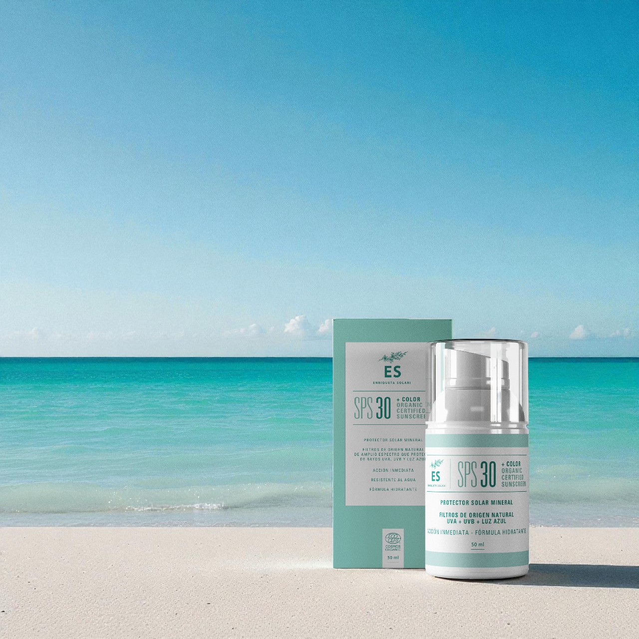 Organic Sunscreen + SPF 30 + Color . Enriqueta Solari