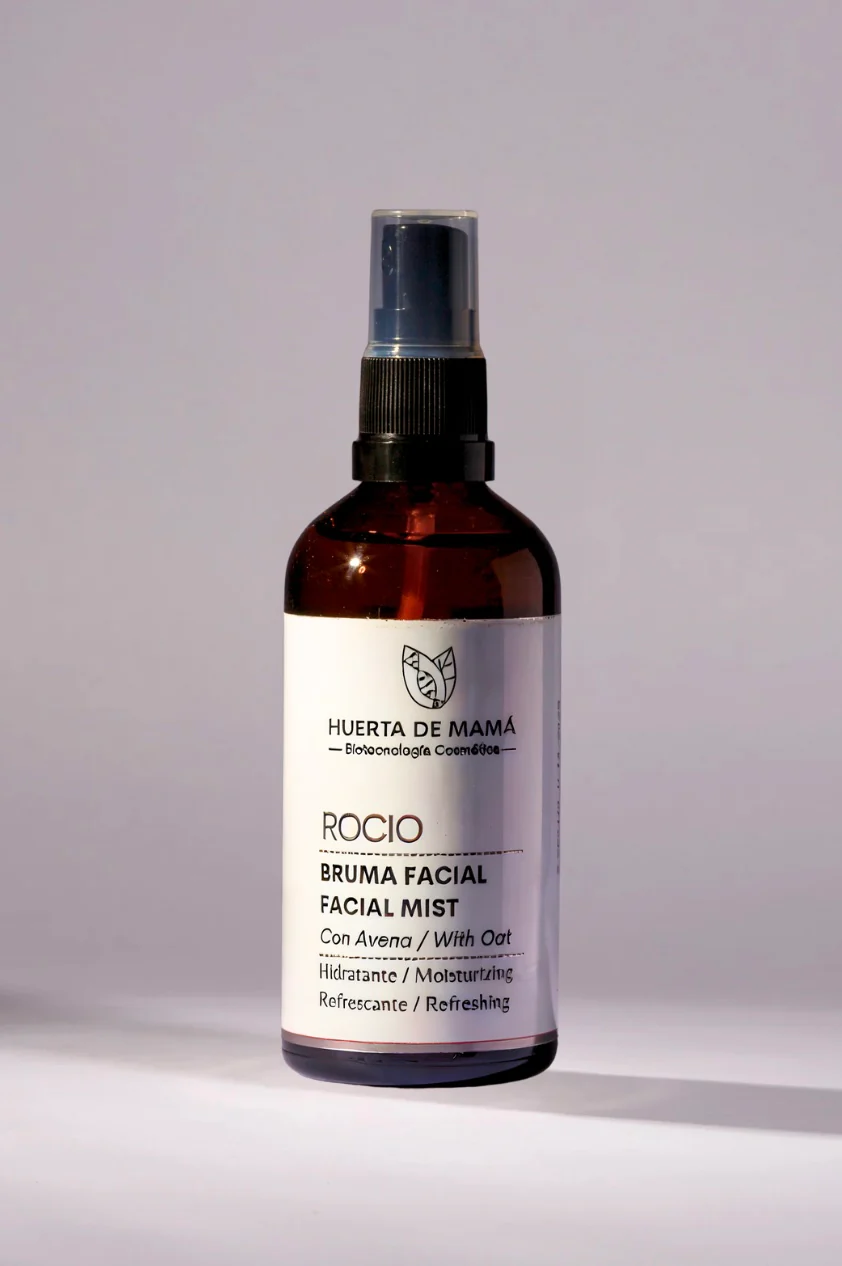 Bruma facial hidratante y refrescante – Bruma Rocío. Huerta de Mamá