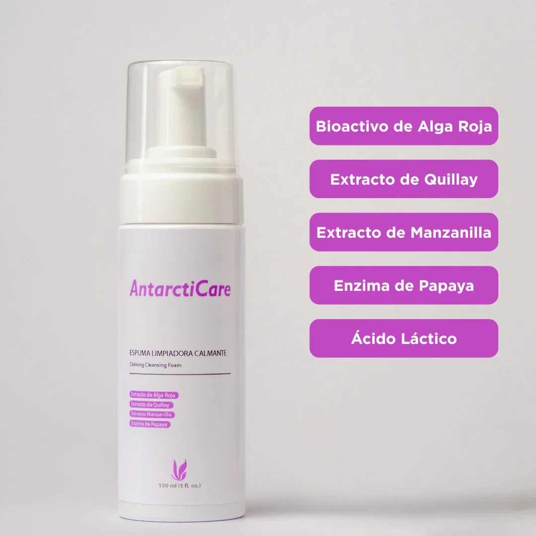 Espuma Limpiadora Calmante 150 ml. Antarcticare 