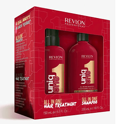 Kit Uniq one Treatment 150ml & Shampoo 230ml. Revlon
