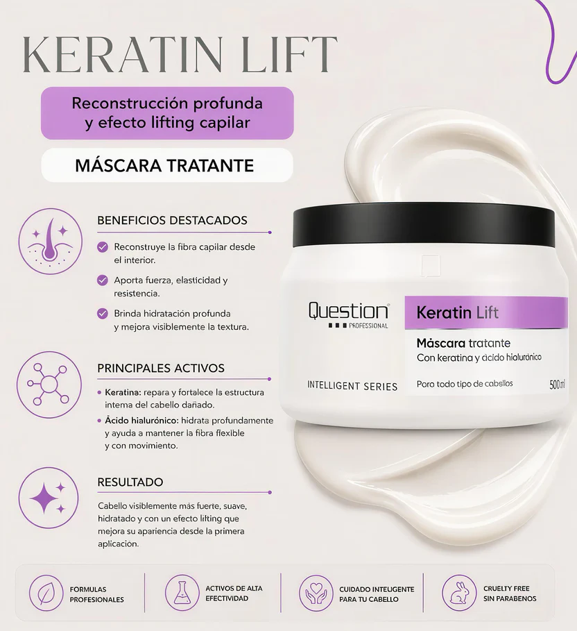 Máscara Capilar Keratin Lift – Question Professional (330grs.)