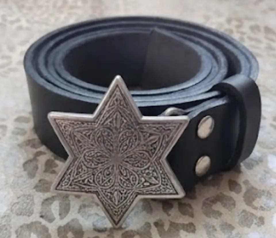cinturon de cuero negro  5