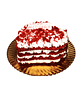 Bolo Red Velvet Simples - Thumbnail 1