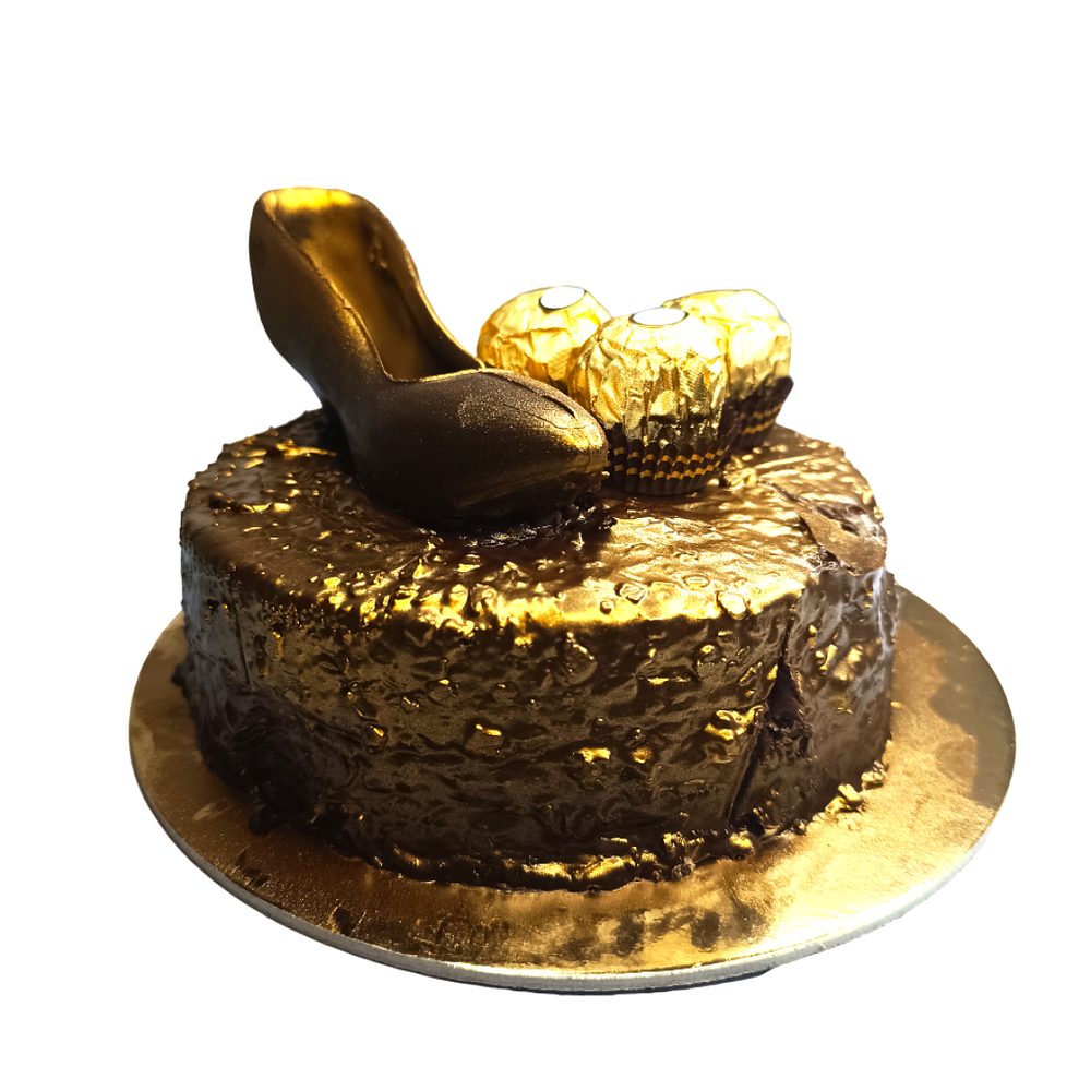 Bolo de Chocolate Dourado Premium 7