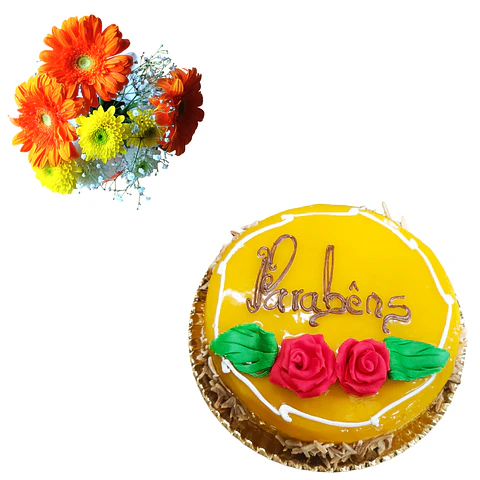 Pack de Parabéns com Flores