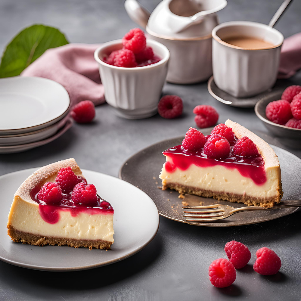 Cheesecake decorado com Frutos Vermelhos 2