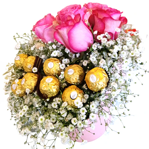 Flores em Caixa para Presente