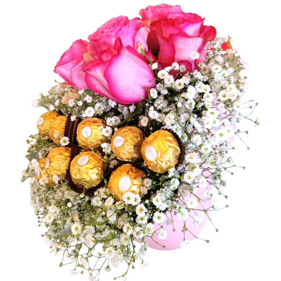 Flores em Caixa para Presente 1