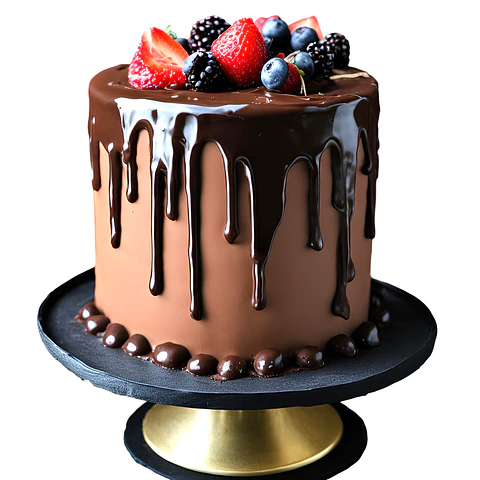 Drip Cake de Chocolate Negro