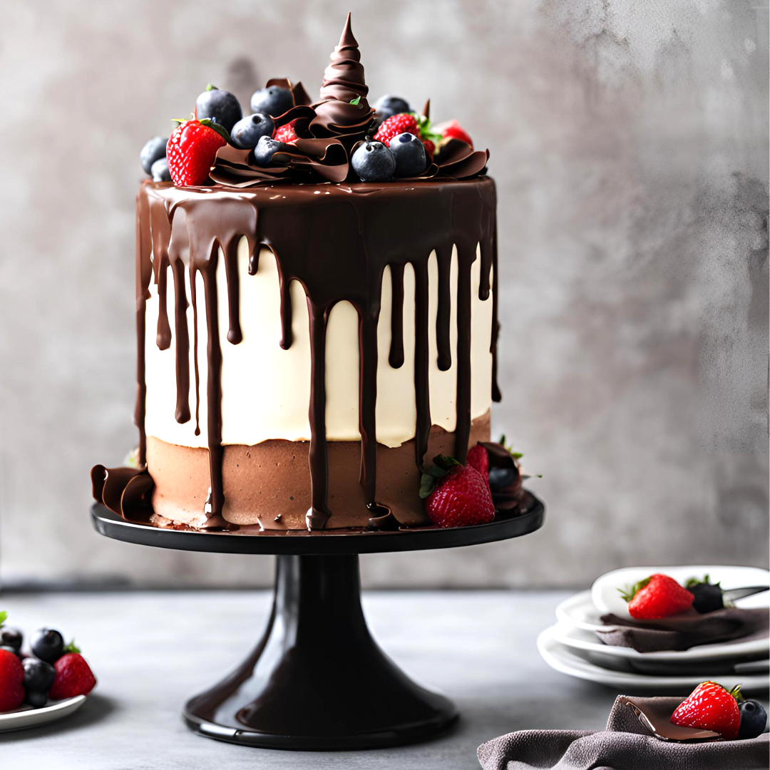 Drip Cake Red Velvet com Chocolate 3