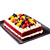 Bolo Red Velvet Retangular com Frutos