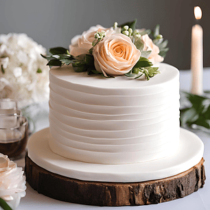 Bolo de Casamento Simples