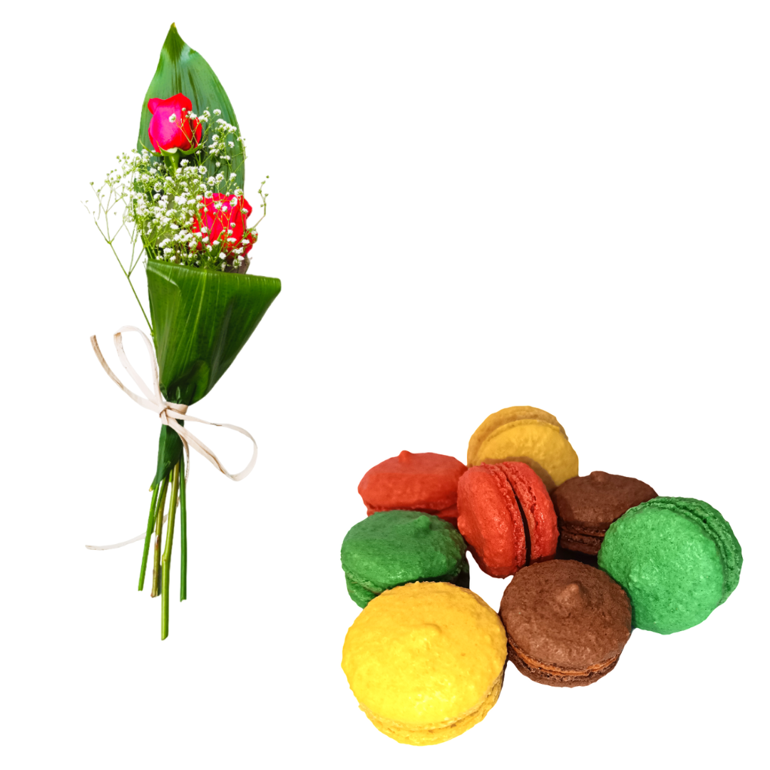 Pack Rosas & Macarons 3