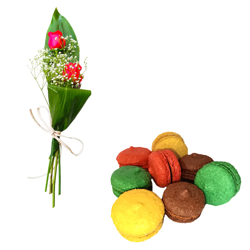 Pack Rosas & Macarons 3
