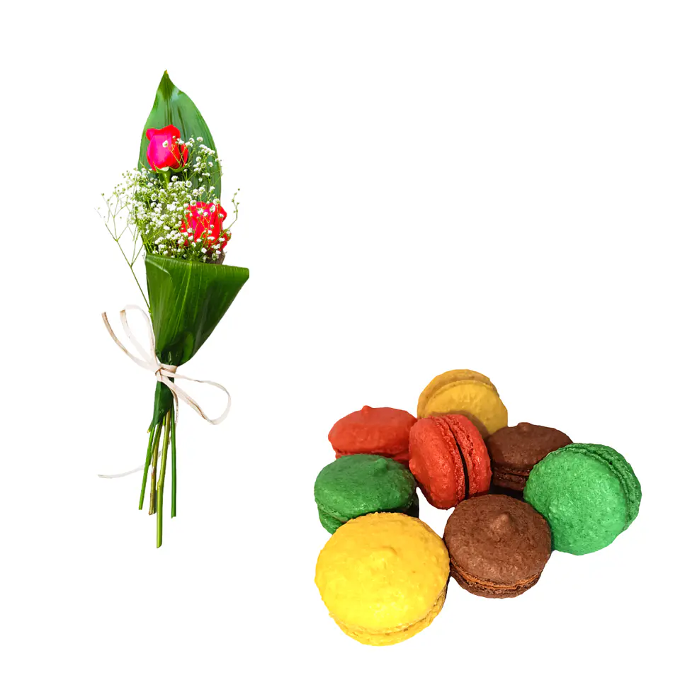 Pack Rosas & Macarons 2