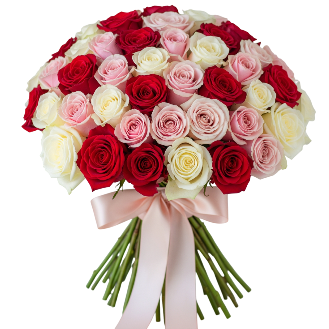 Bouquet de 100 Rosas Personalizadas 3