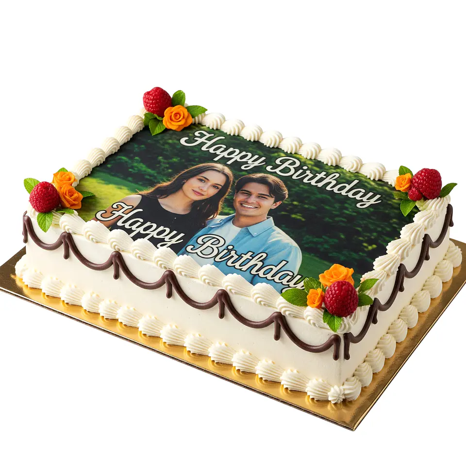 Bolo de Aniversário com Foto 1