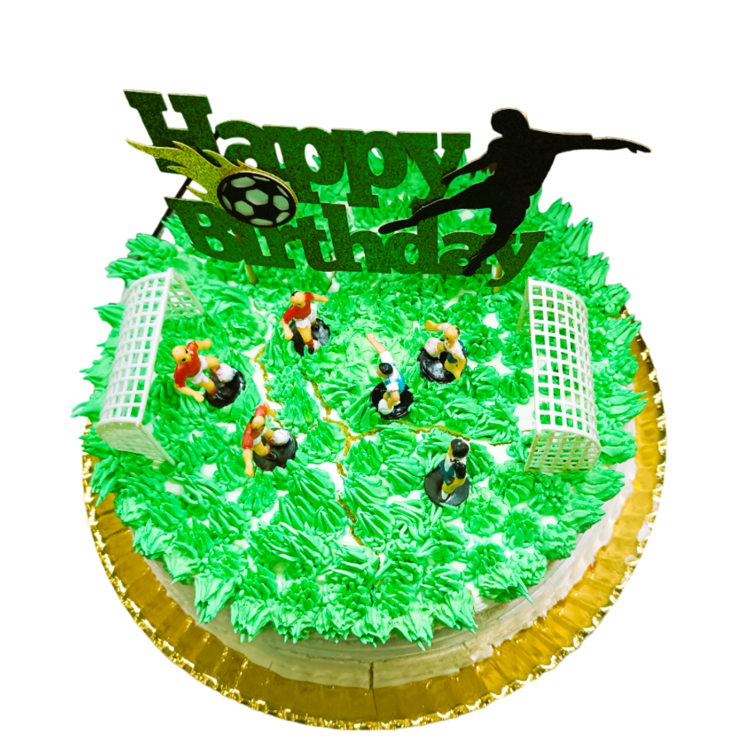 Bolo Campo de Futebol com Jogadores 1