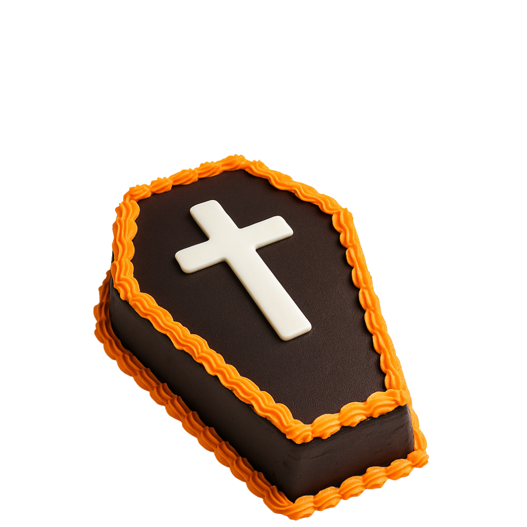 Bolo Halloween em Forma de Caixão 4