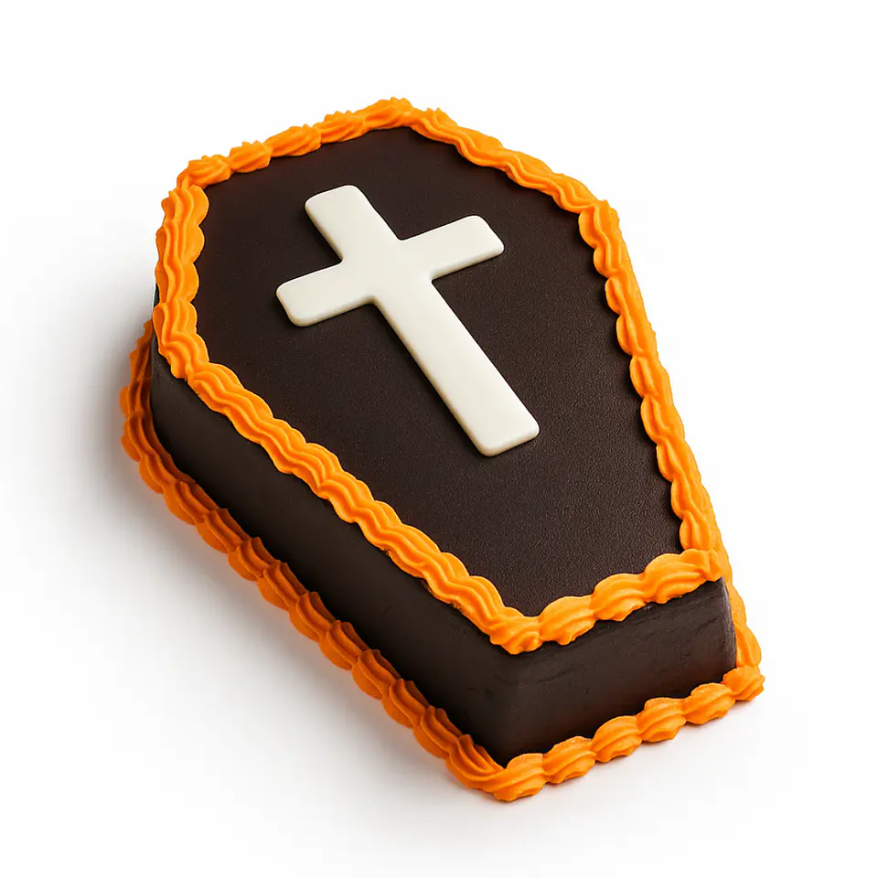 Bolo Halloween em Forma de Caixão 2