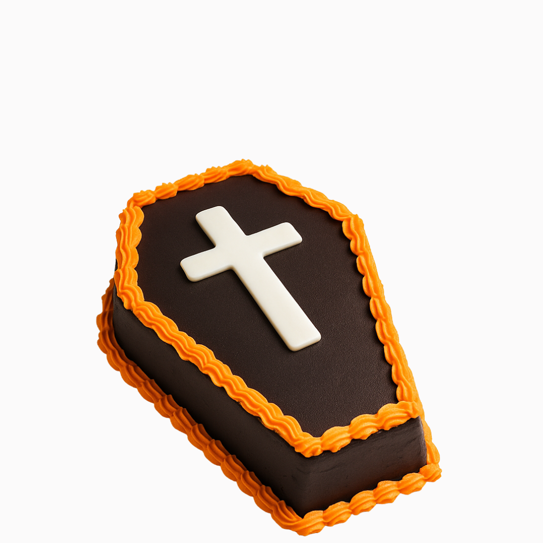 Bolo Halloween em Forma de Caixão 1