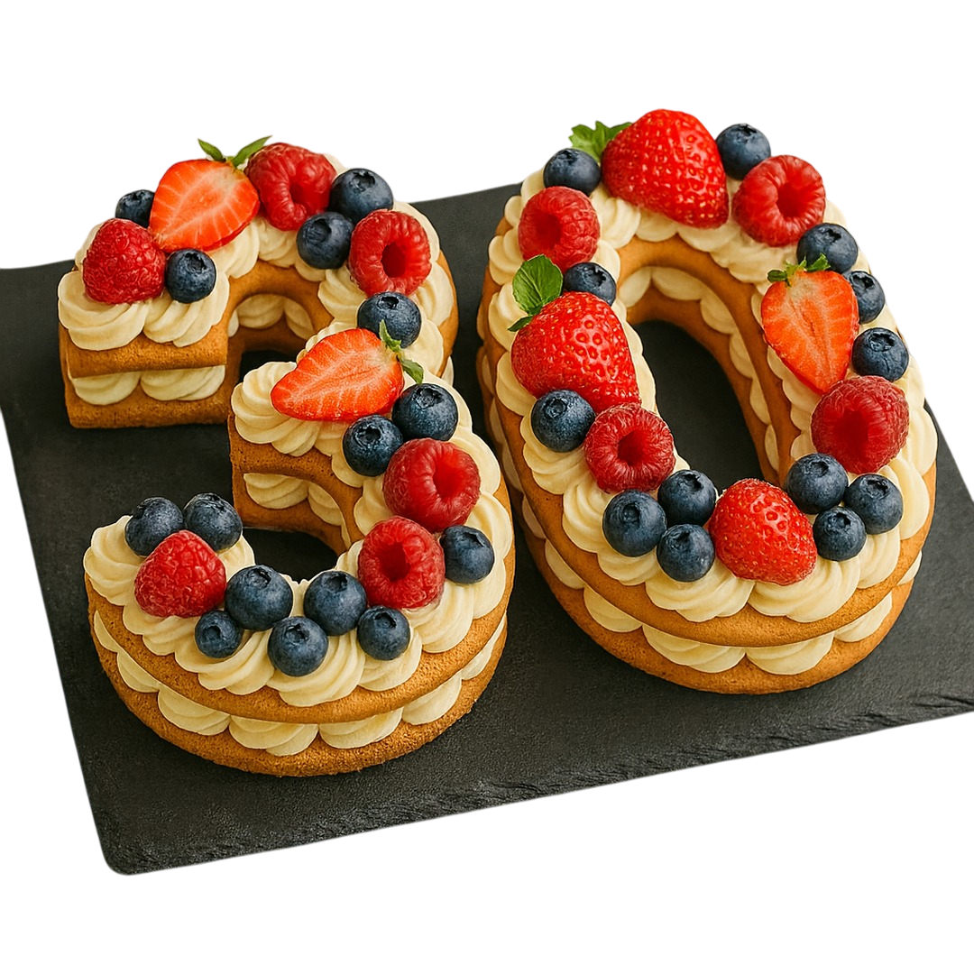 Bolo de Aniversário com Números 5