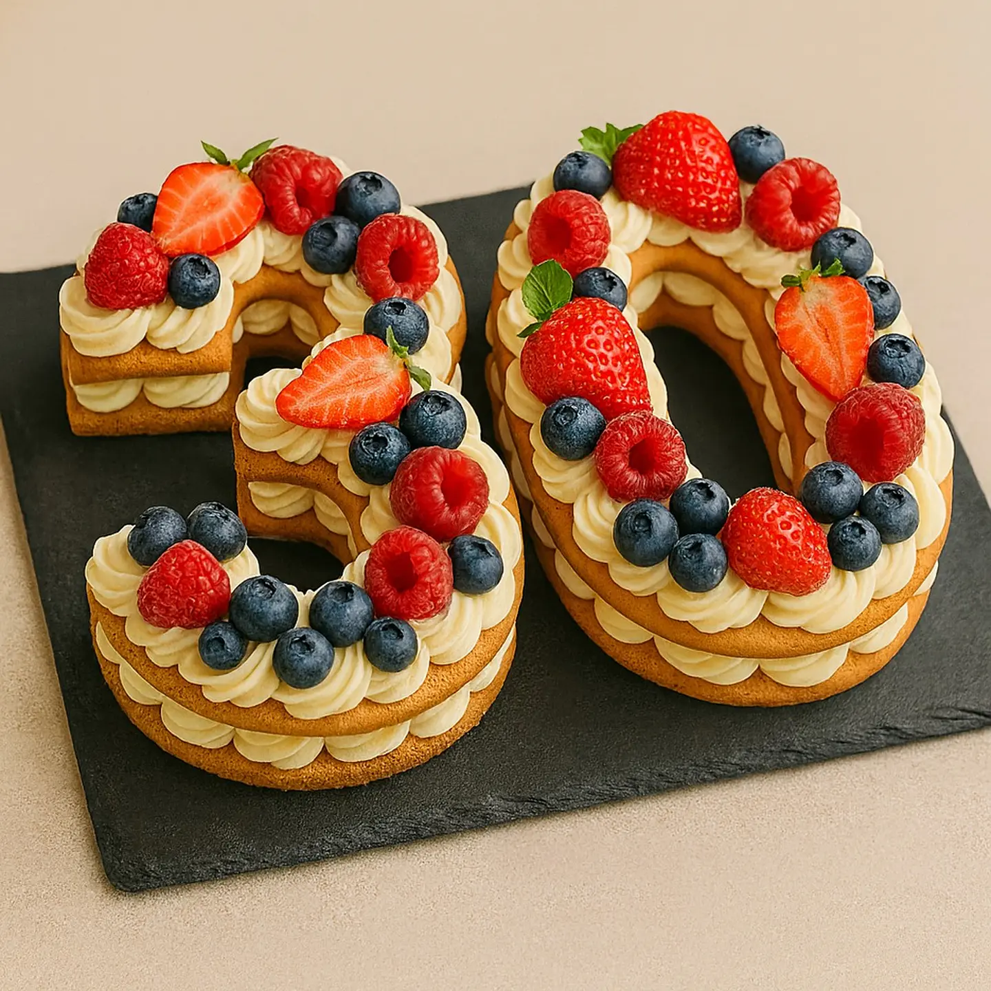 Bolo de Aniversário com Números 1